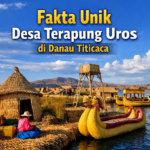 Desa Terapung Uros di Danau Titicaca dengan rumah dari alang-alang dan perahu tradisional di atas air